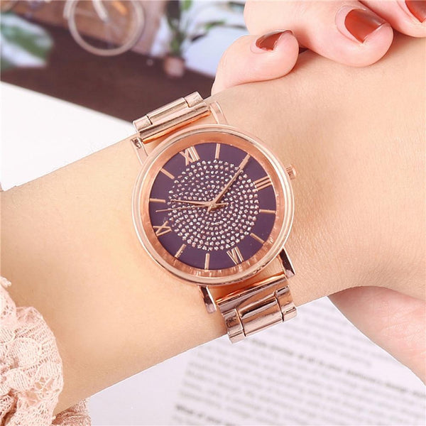 New STEVVEX Women Watches 2020 Trend Luxury Style Diamond Rose Gold Ladies Wrist Watches Magnetic Women Bracelet Watch For Women and Girls