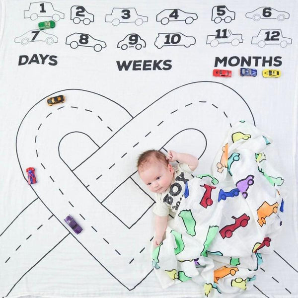 Newborn baby Monthly Growth  Blanket Photography Props Background Cloth For Baby