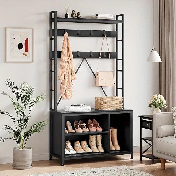 Hall Tree - Storage Wooden Bench