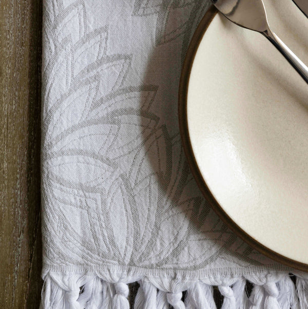 Turkish Towel | Single Set | Grey + White