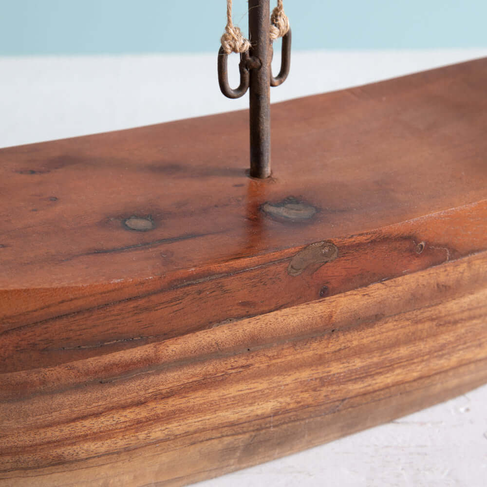 Handcrafted Model Sailboat Nautical Decor