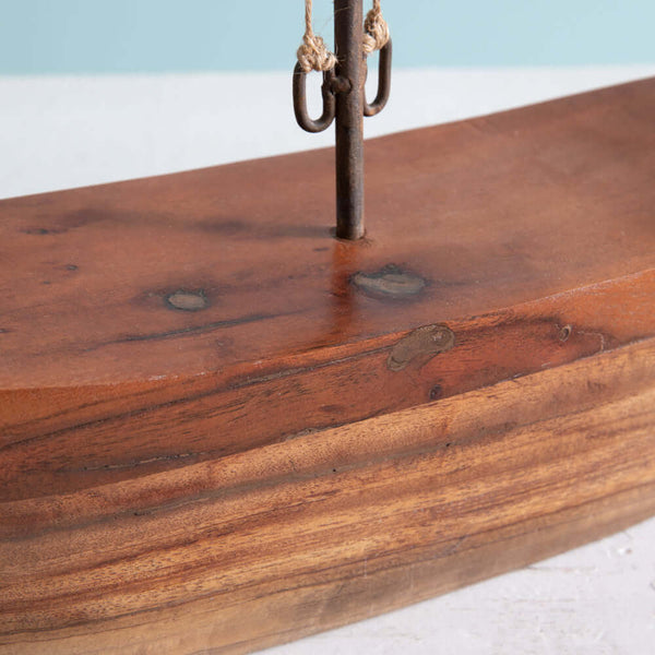 Handcrafted Model Sailboat Nautical Decor