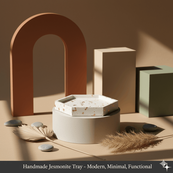 Jesmonite Tray | Handmade Minimalist Décor
