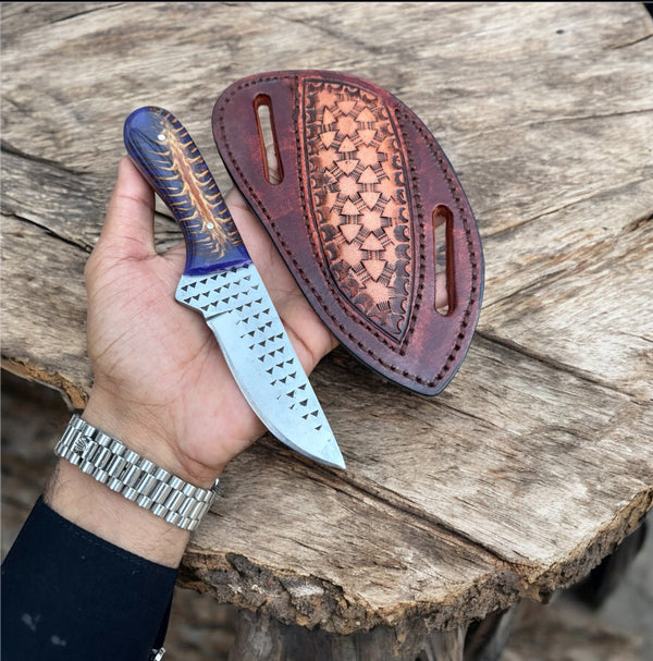 Handmade Cowboy Knife with Pancake Sheath – 10