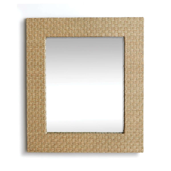 Handwoven Rectangle Water Grass Wall Mirror