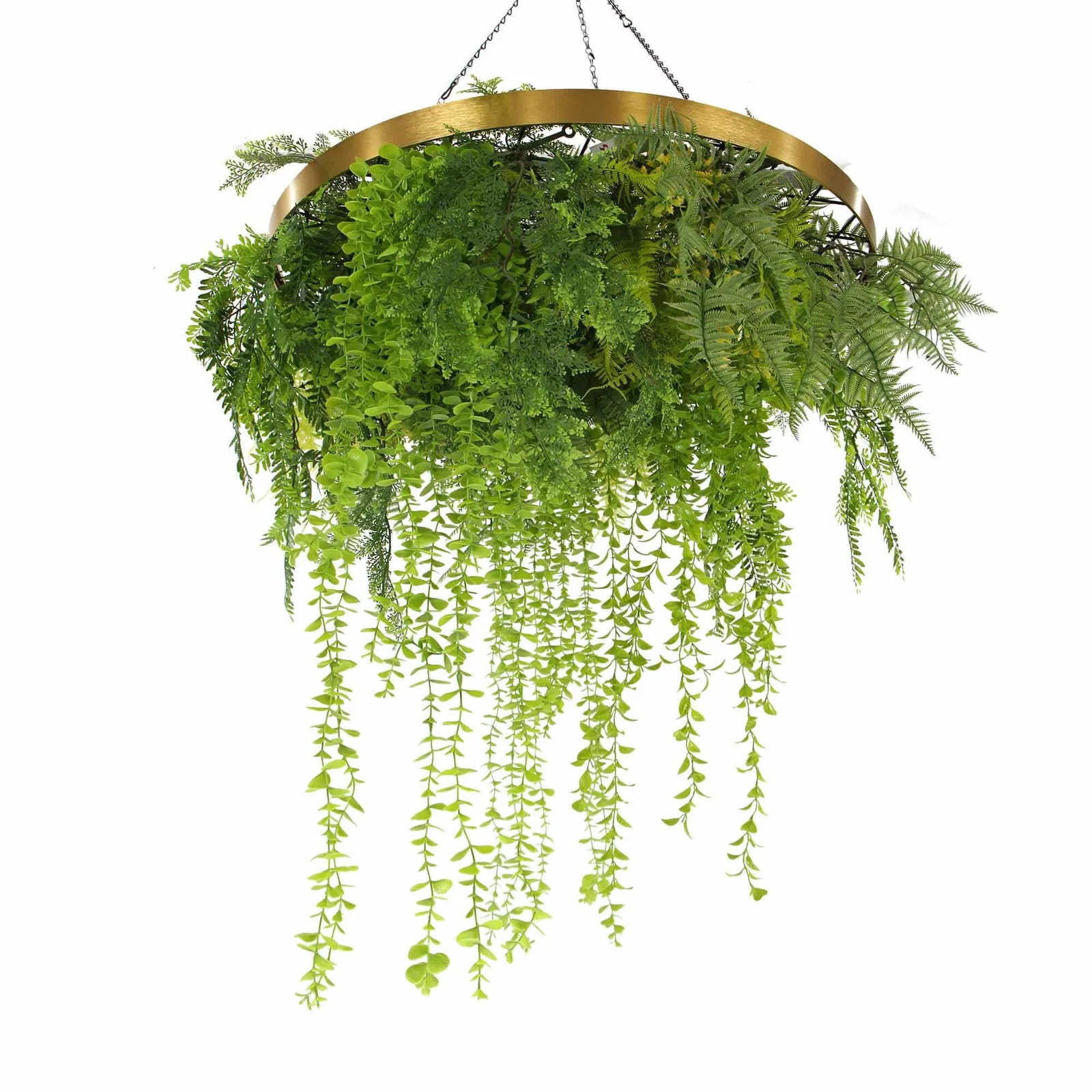 Imitation Gold Artificial Hanging Green Wall Disc 32in – Limited Edition – UV Resistant