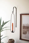Hanging Oval Wall Taper Candle Holder