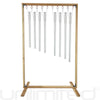Set of 8 Harmonic Tuned Healing Chimes with Wooden Stand