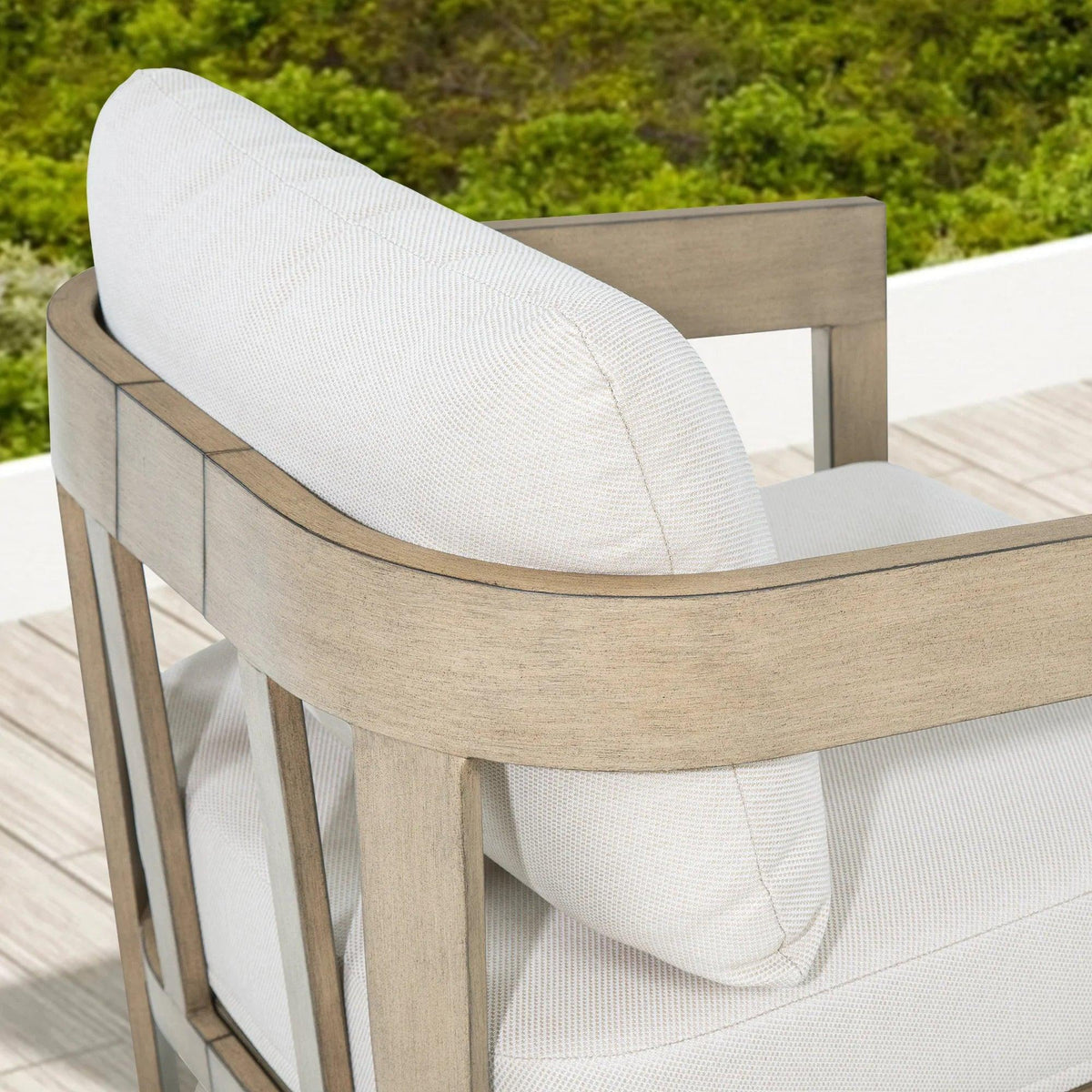 Harmonti 4 Pieces Modern Patio Swivel Furniture Set With Round Concrete Table