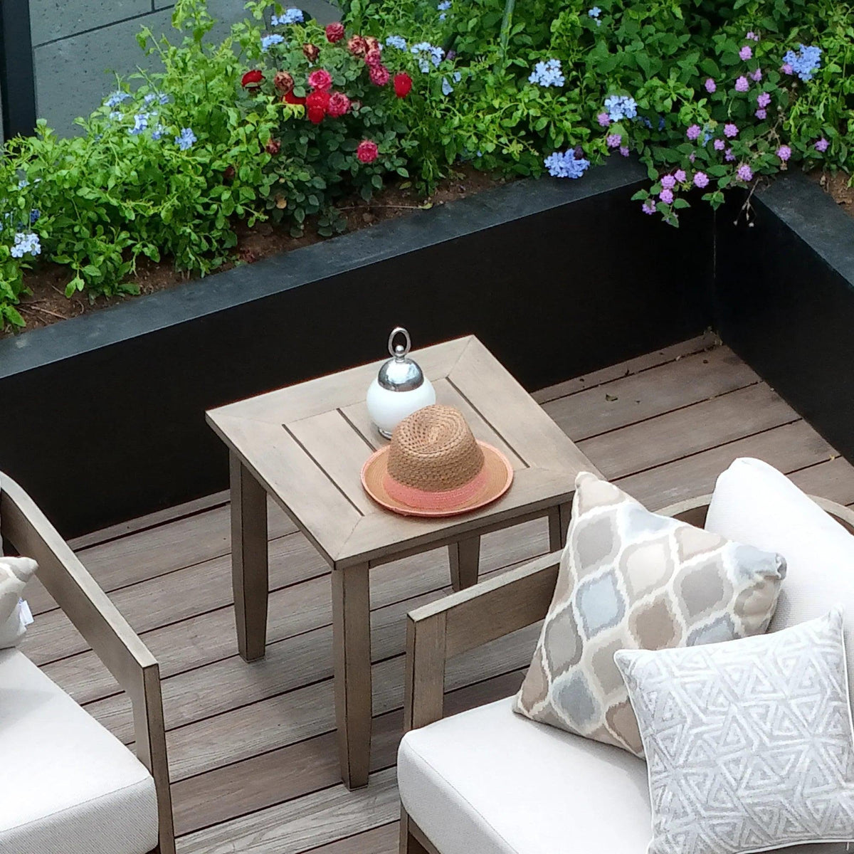 Harmonti 5 Pieces Aluminum Patio Swivel Lounge Chairs With Ottomans