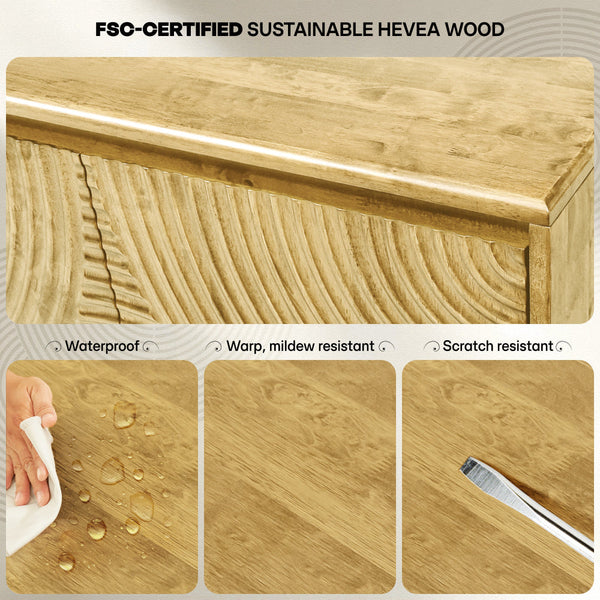 Acacia Harmony TV Stand with Storage for TVs up to 80