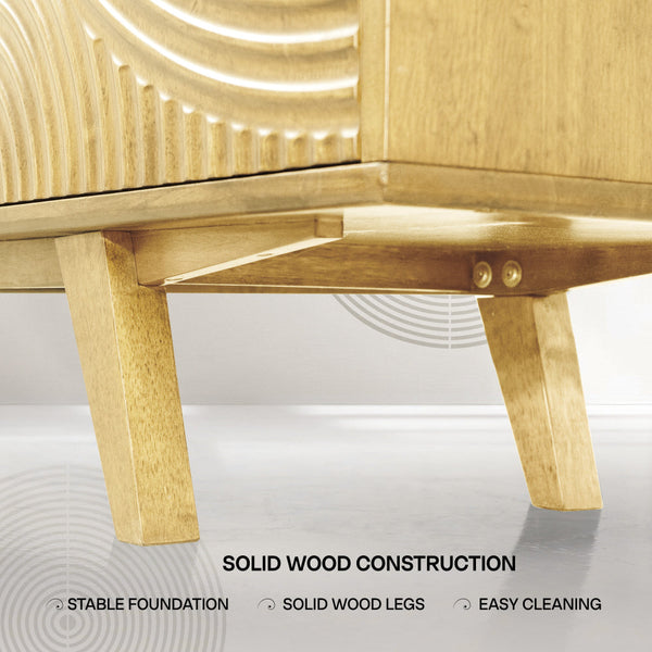 Acacia Harmony TV Stand with Storage for TVs up to 80