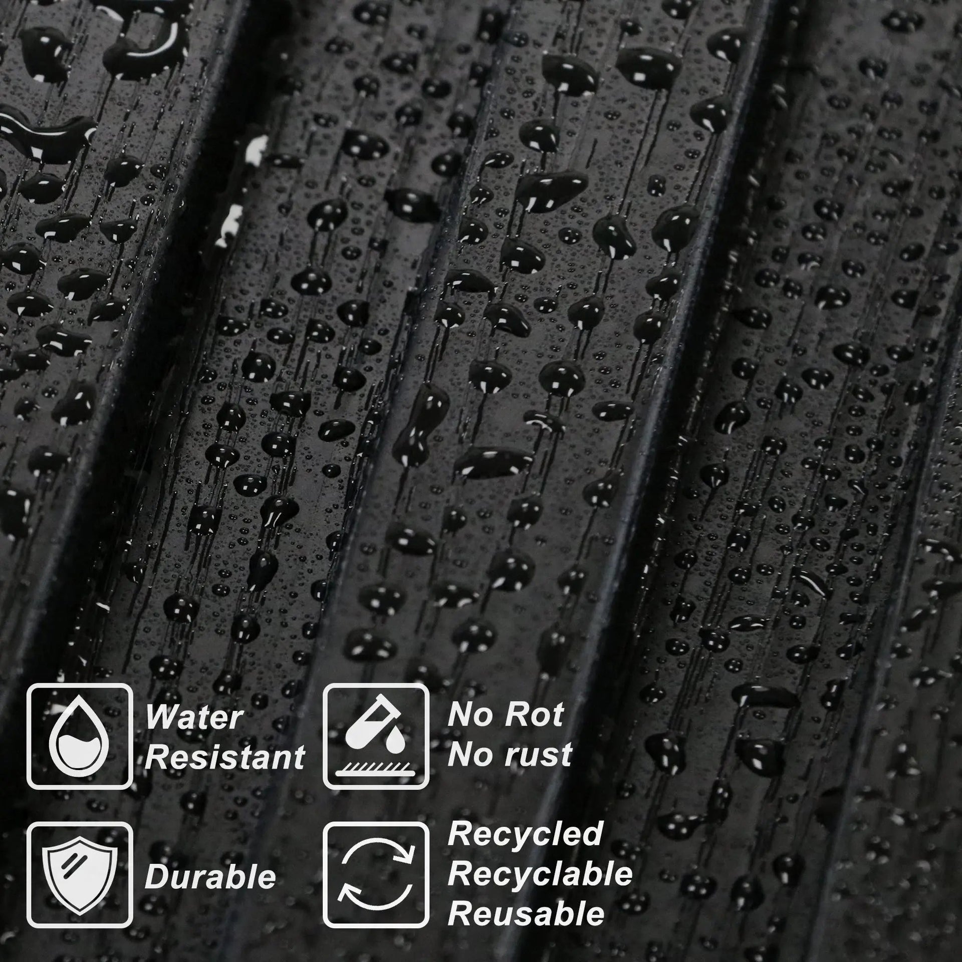 Hausvita 48 x 6 inch WPC Slat Wall Panel (16 Pack)