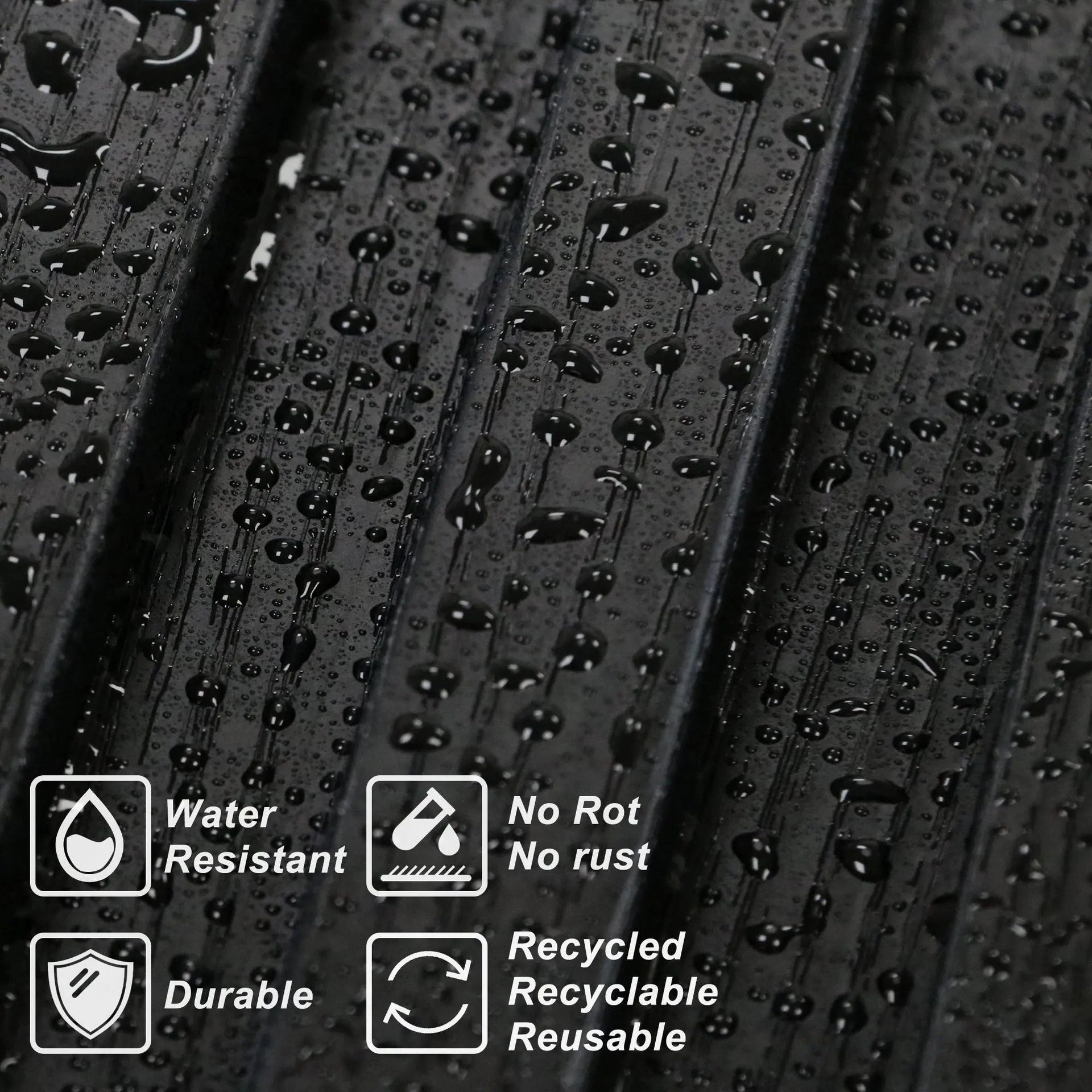 Hausvita 48 x 6 inch WPC Slat Wall Panel (16 Pack)