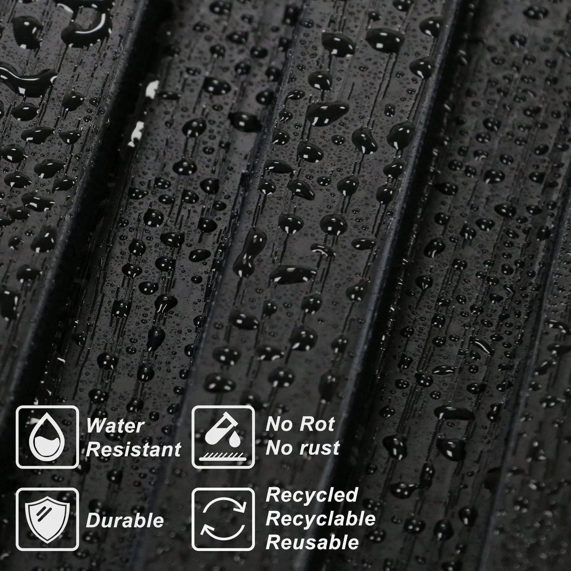 Hausvita 48 x 6 inch WPC Slat Wall Panel (16 Pack)