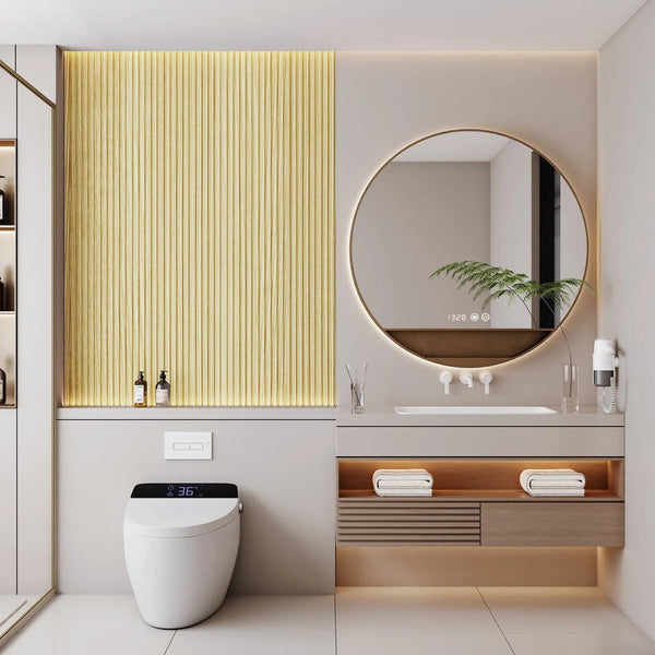 Hausvita 48 x 6 inch WPC Slat Wall Panel (16 Pack)