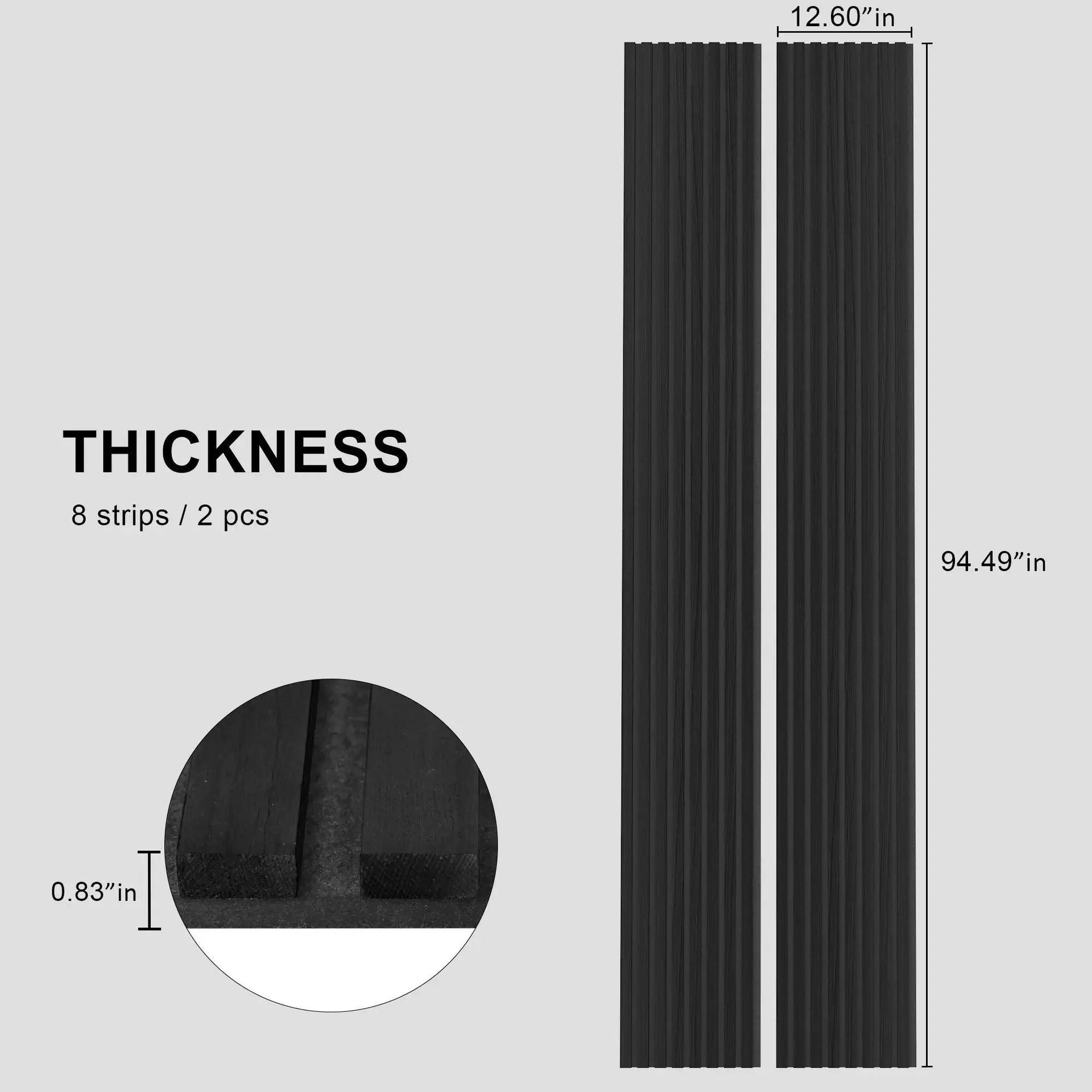 Hausvita Acoustic Solid Wood Slat Wall Panels ( 2 Panels Per Box ) -Wholesale