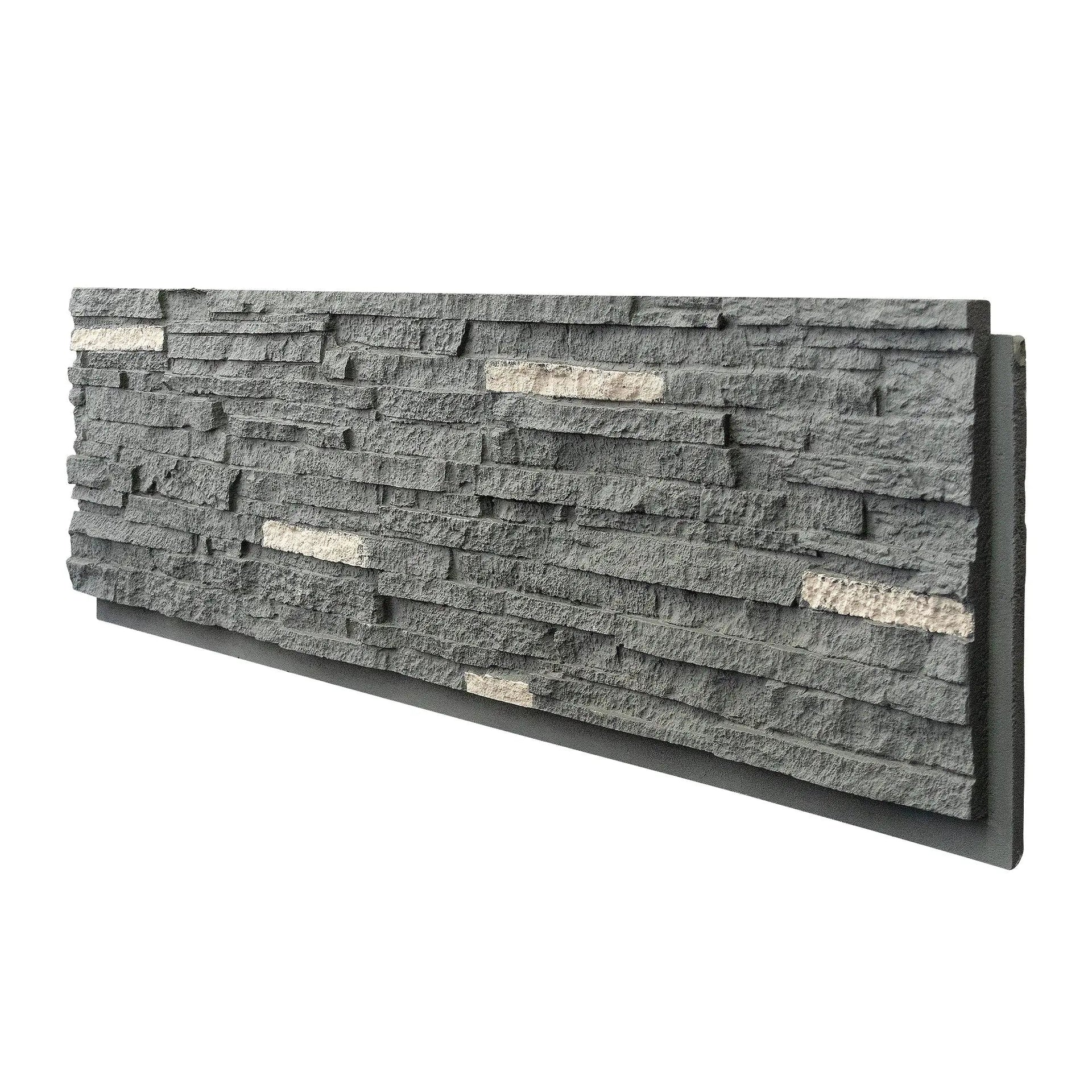 Hausvita Faux Stone Wall Siding Panel, PU Stone Veneer Exterior, 46.46
