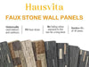 Hausvita Faux Stone Wall Siding Panel, PU Stone Veneer Exterior, 46.46