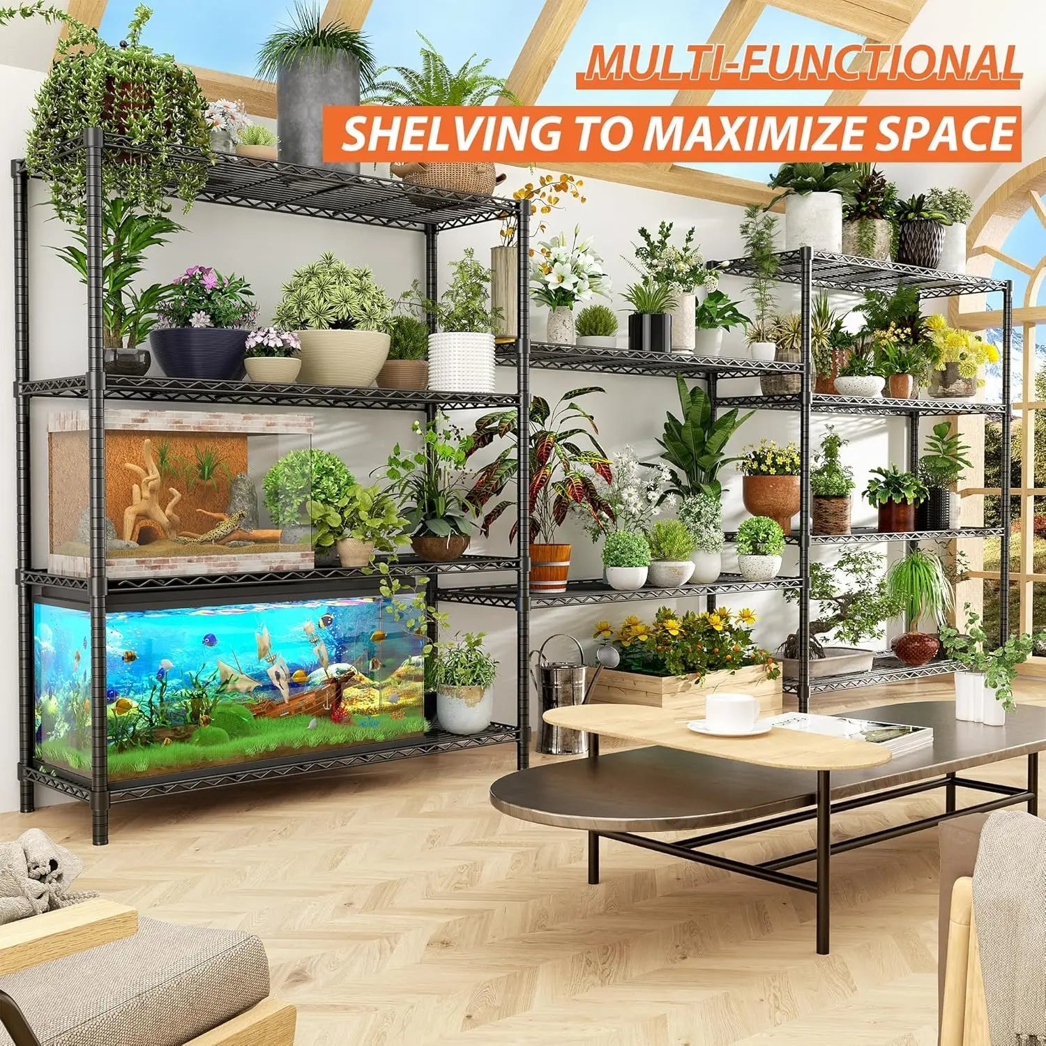 Hausvita Storage Shelves Heavy Duty, 48