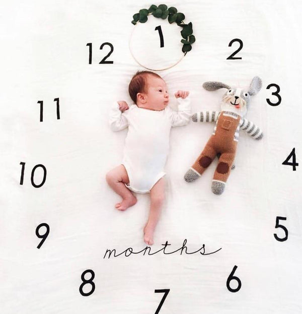 Newborn baby Monthly Growth  Blanket Photography Props Background Cloth For Baby
