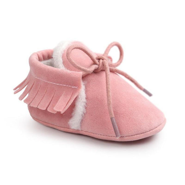 Cute Baby Infants Shoes Dot Knitting Boots Casual Non-slip Soft Soled Walking Shoes