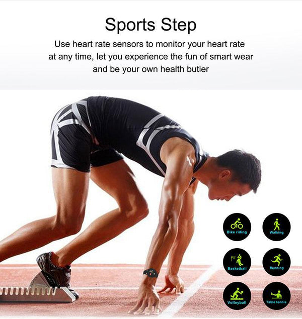 New Fashion Fitness Smart Sports Waterproof Watch For iOS/Android Sistems Smartwatch For Men and Women With Heart Rate Blood Pressure Tracker Modern Design