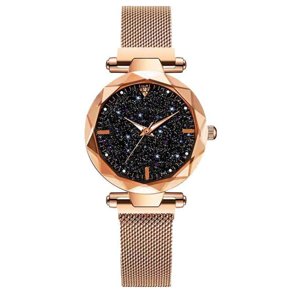 New Luxury Women Watches Ladies Watch Starry Sky Magnetic Waterproof Female Wristwatch For Women and Girls