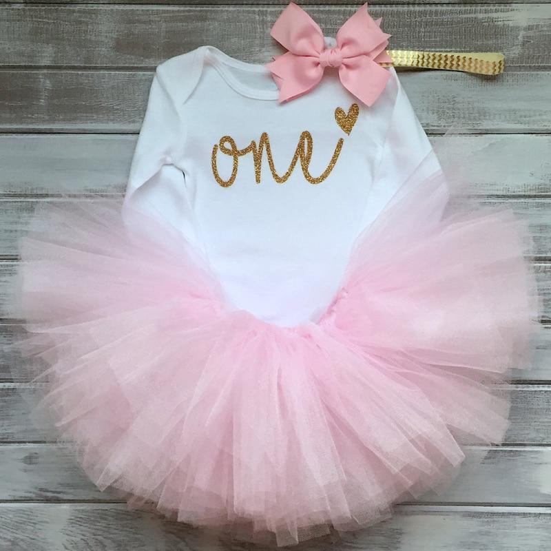 New Trend Dress For Baby Girls First 1st Birthday Baby Clothing Toddler Summer Clothes For Birthday Party