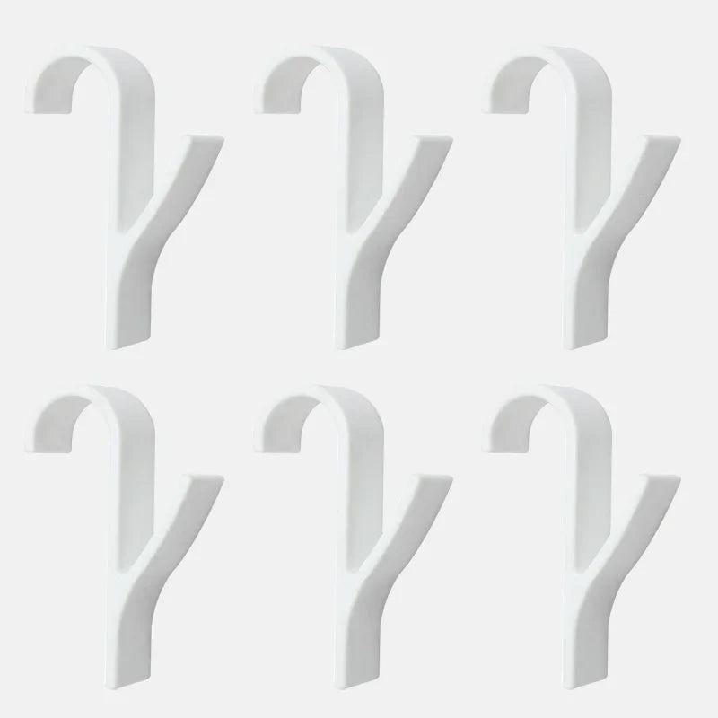 High Quality Hanger For Heated Towel Radiator Rail Clothes Hanger Bath Hook Holder Percha Plegable Scarf Hanger white 6pcs