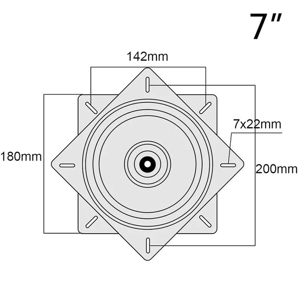 Swivel Base Plate for Bar Chair, 360 Degrees Rotating Seat, Swivel Base, High Quality, , 5, 6, 7, 8 Inch