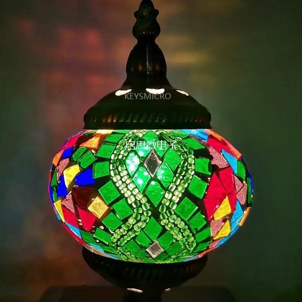 New style Turkey Ethnic Customs Handmade Lamp Romantic Cafe Restaurant Bar Tree Pendant Light Bar Mosaic Pendant Lamp