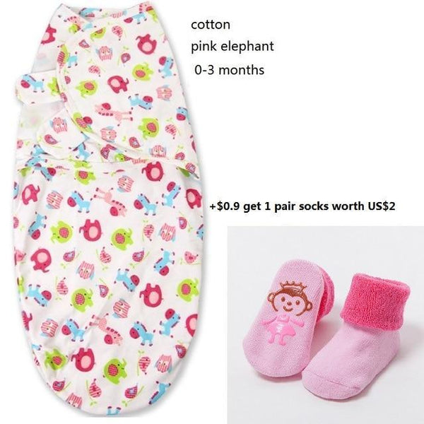 100% Cotton Baby Swaddle Wrap Blanket Newborn Infants Baby Envelop Sleep Bag Sleepsacks For Girls