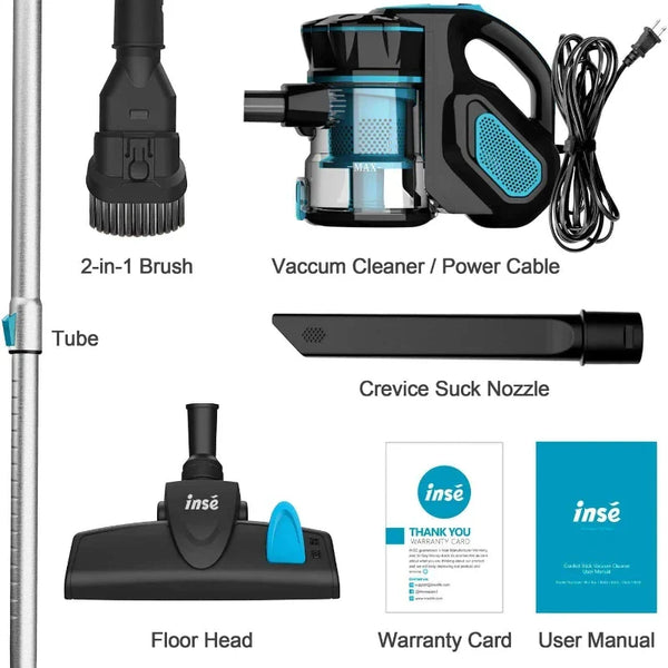 Vacuum Cleaner  18Kpa Powerful Suction 600W Motor Stick Handheld Vaccum Cleaner BLAKHOM