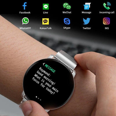 New Casual Fashion Smart bracelet Watch For Women and Men Fitness Tracker Top Brand Luxury Waterproof Smart Wristband Watch In Modern Luxury Design