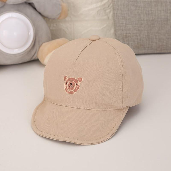 Luxury Summer Newborn Baby Sun Hat Cotton Beret Hat Cartoon Striped Bear Snapback Baseball Cap Baby Hats For girls and Boys Kids