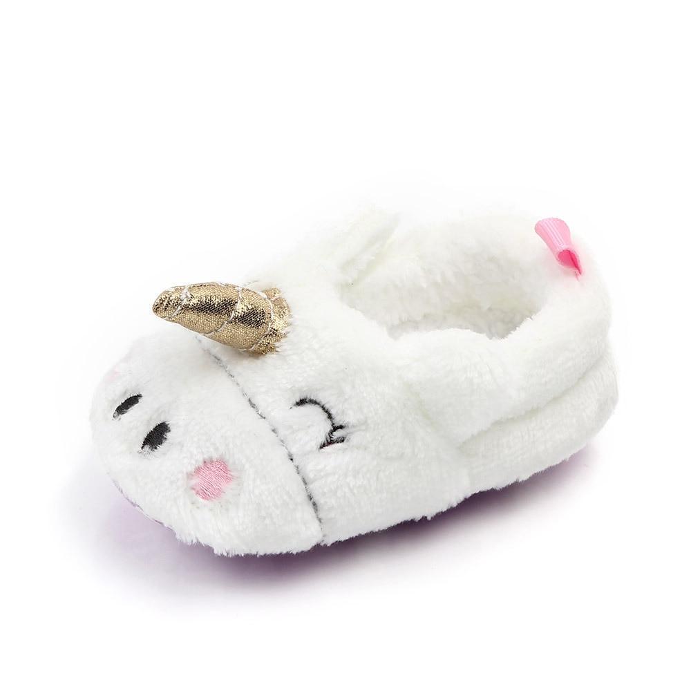 Princess Newborn Baby Crawling Shoes Girl Slippers Pre Walker Trainers Fur Winter Soft Shoes