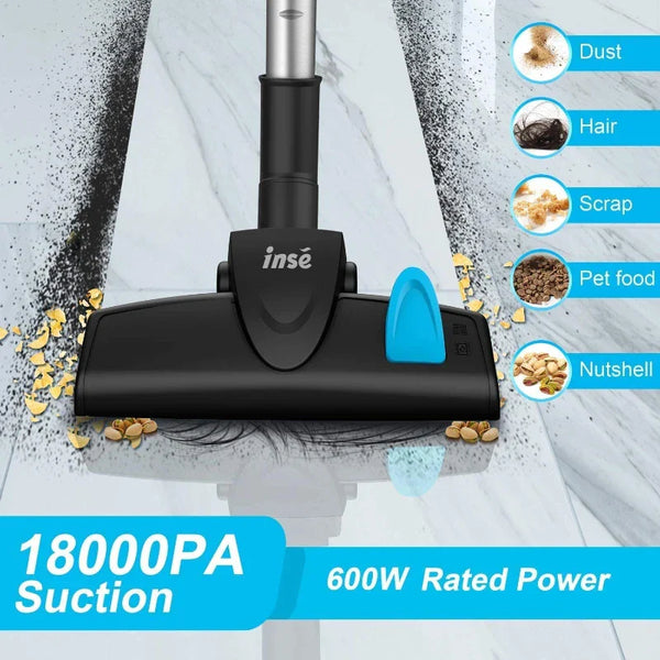Vacuum Cleaner  18Kpa Powerful Suction 600W Motor Stick Handheld Vaccum Cleaner BLAKHOM