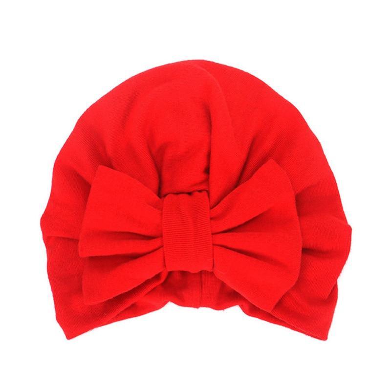 Modern Trend Stylish Baby Hat for Girls Big Bow Turban Baby Cap Accessories In Great Design