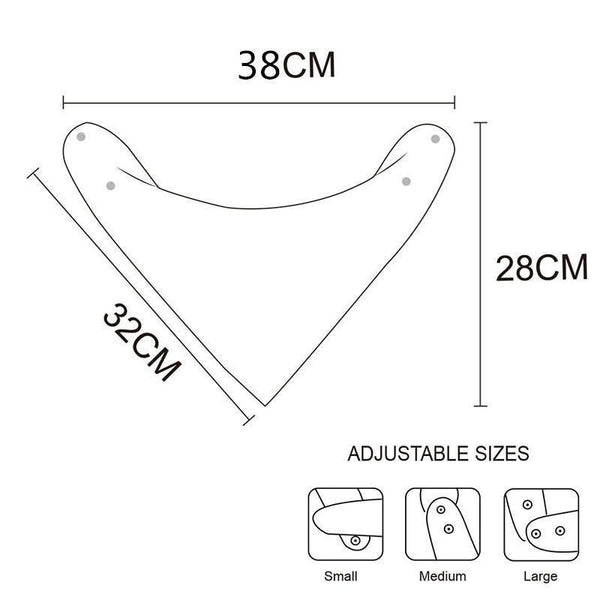 8PCS/SET Pack Baby Bandana Organic Absorbent Soft Cotton Drool Bibsfor Teething And Feeding Bib For Baby and Kids Feeding