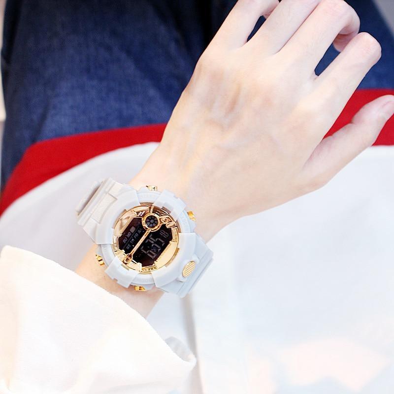 Electroic Shock Digital Watch Unisex Sports Waterproof  Watch With LED Colorful Mode Wristwatch For  Men and woman