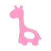 New  Cute Giraffe Appease Teether Toy Teething Chew Toddler Silicone  Natural Organic Food Perfect For Baby Boys and Girls - Pink