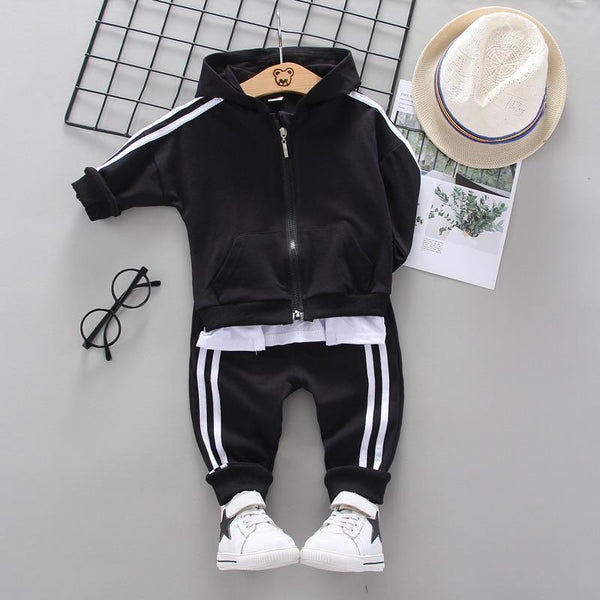 Baby Boys Costume Letter Tracksuit Tops Pants 2PCS Children Boy spring Outfits In Modern Sport Deisgn Made for Kids