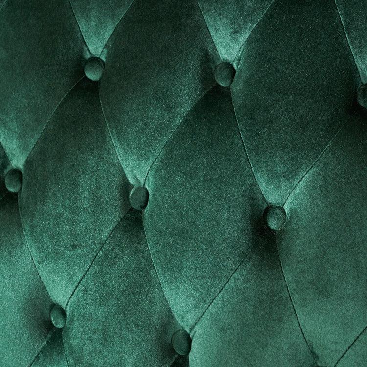 Tufted High Winged Back Velvet Loveseat