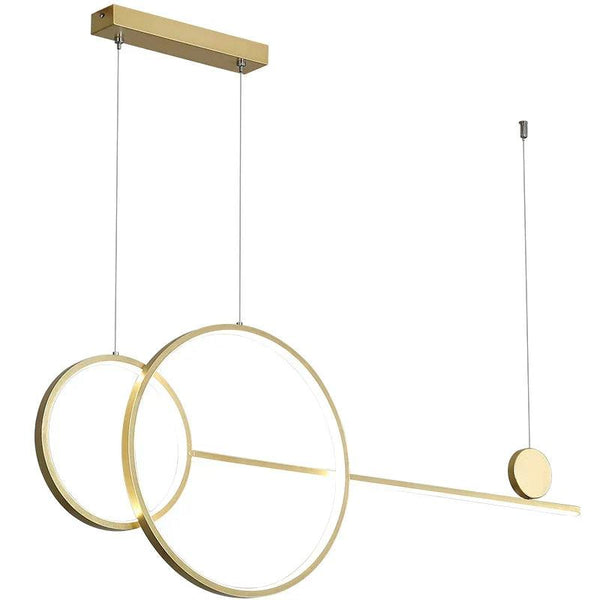 Brass Ring Chandelier