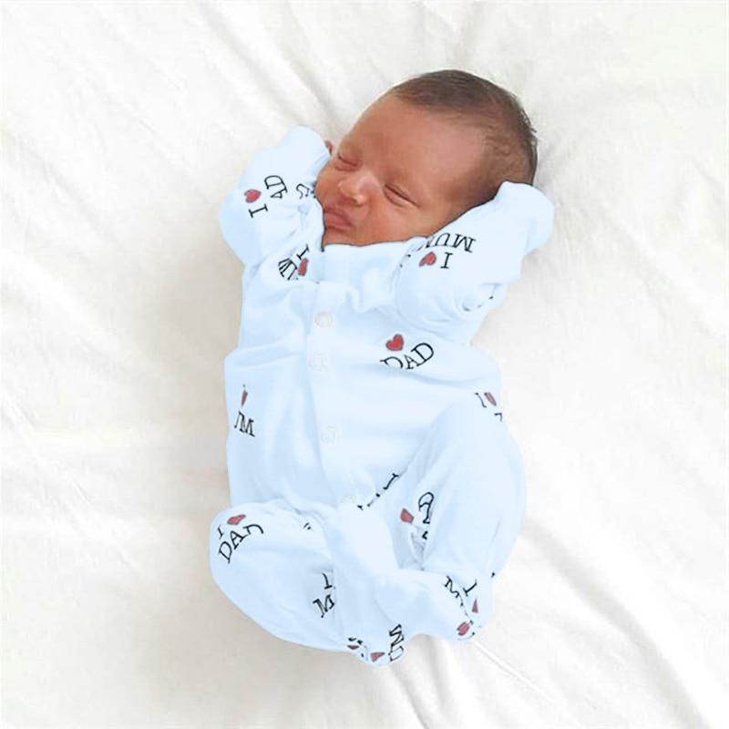 Love Letter Dad Unisex Romper Onesie  Born Baby Clothes Spring For Girls and Boys Baby