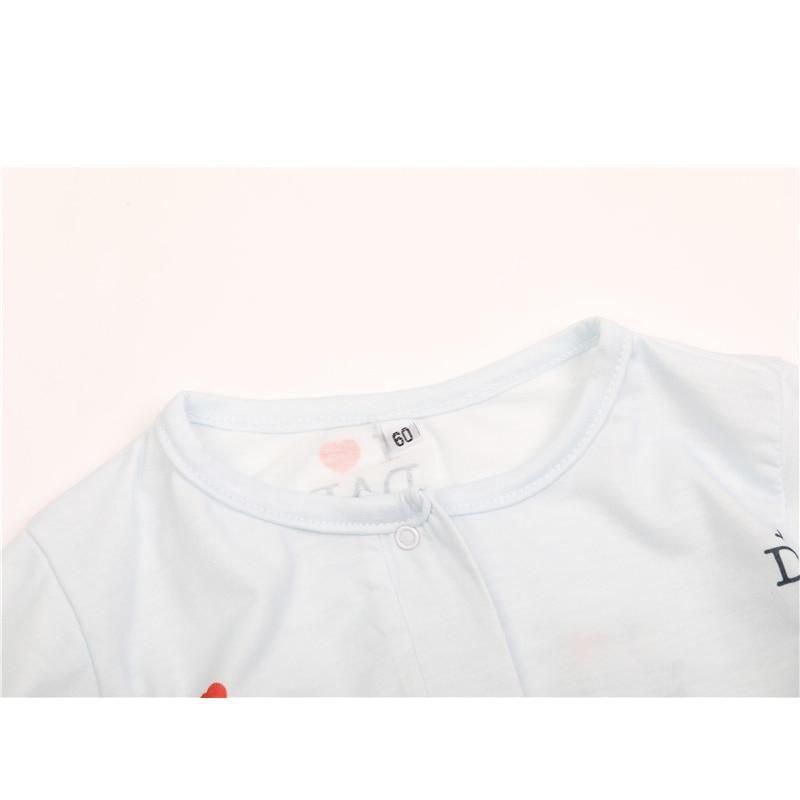 Love Letter Dad Unisex Romper Onesie  Born Baby Clothes Spring For Girls and Boys Baby