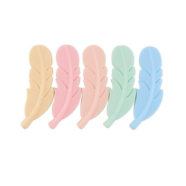 5PCS/SET  Silicone Animal Beads BPA Free Baby Teething Beads Toy For Pacifier Clips New Born Silicone Rodent Tiny Rod Baby Teether For Baby Kids