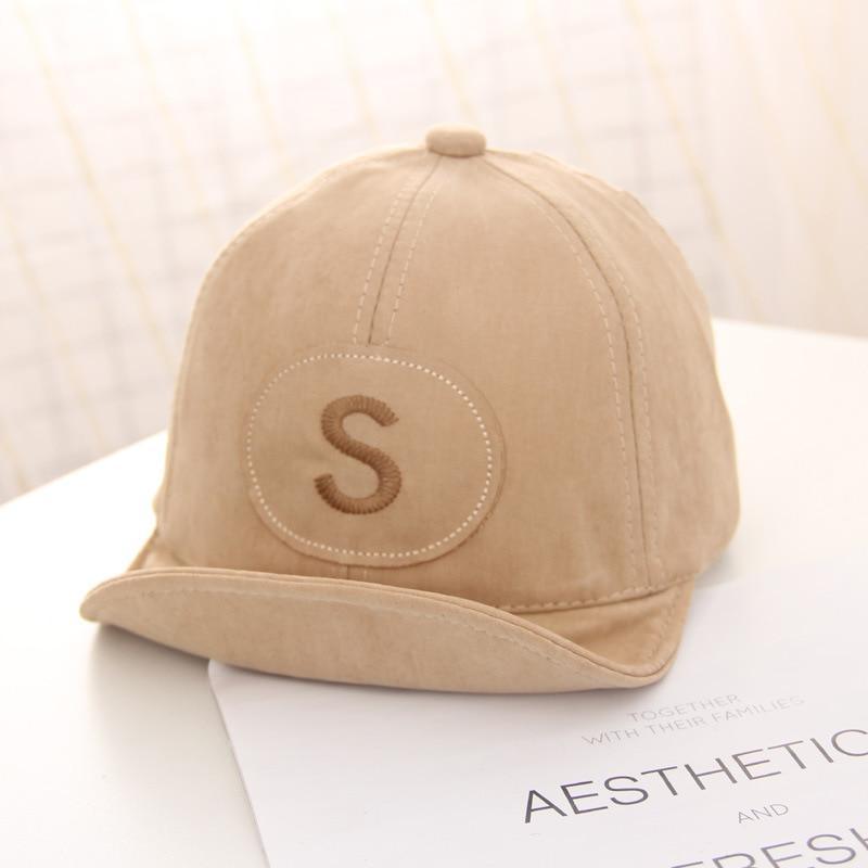 Cotton Baby Adjustable Letter Baseball Caps For Boys & Girl Hats Children Snapback Hip-Hop Sun Hat In Modern Style