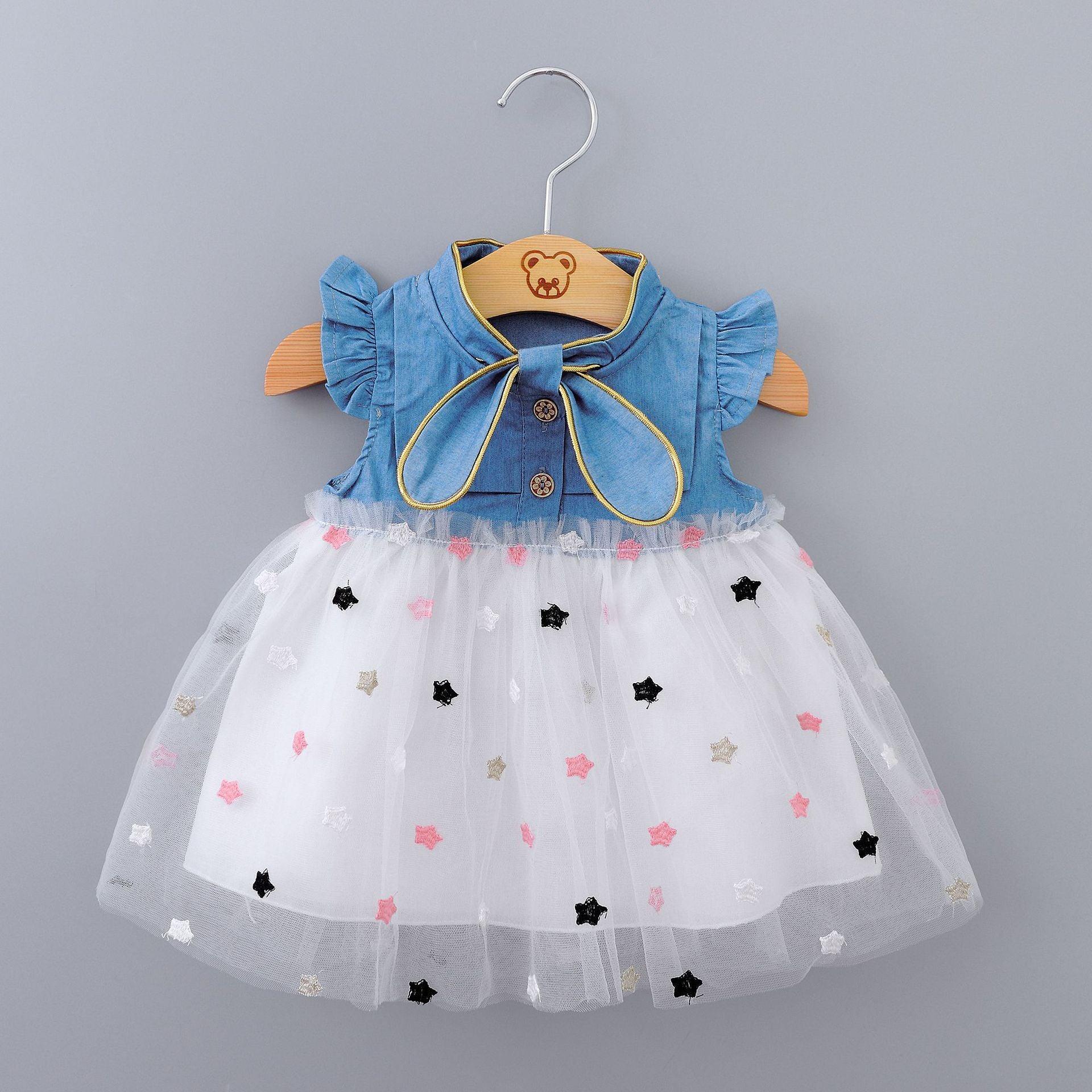 Modern Cool Design Baby Girl Tulle Toddler Dresses Infant Clothing Party tutu Dress 0-2Y For Girls In Elegant Princess Design